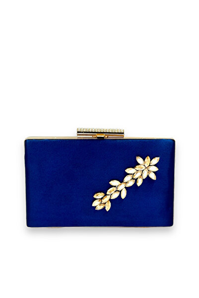 Wedding Fashion Clutch de absolvire de mireasa din satin Henna - culoare bleu...