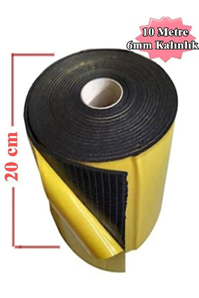 BantMarketim Araç Oto Ses Isı Yalıtım 20cmx10metre 6mm Yapışkanlı Kauçuk Izol...