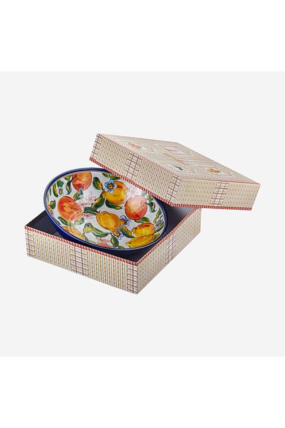 CHIARA ALESSI Capri White Melamine Bowl 34 Cm