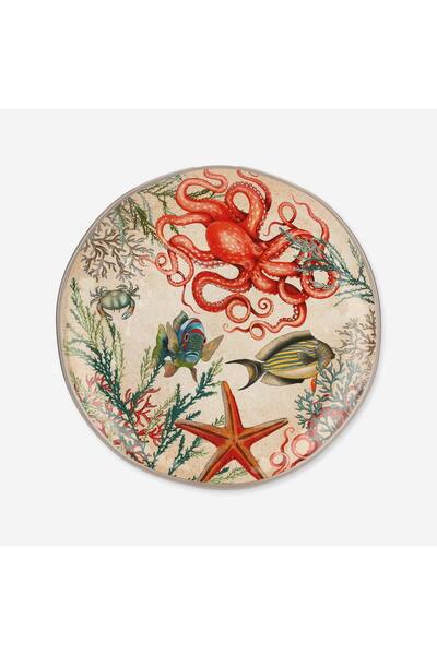 Rose Tulipani Milano ROSE & TULIPANI MILANO Sea Life Bej Melamin Servis Tabağ...