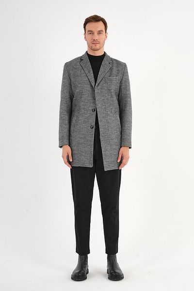 Deri Company Palton pentru bărbați Chill Houndstooth Gri