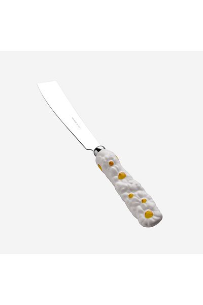 Edelweiss Italy Camomilla White Ceramic Cake Knife