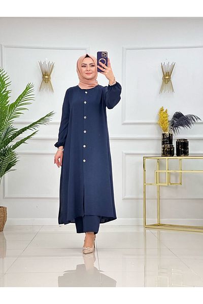 Enans Design Γυναικείο Hijab Σετ 2 τεμαχίων τουνίκ & παντελόνι