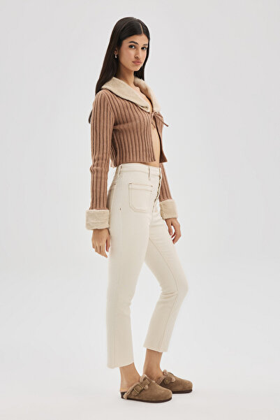 Forever 21 Cepli Düğme Detaylı Jean Pantolon