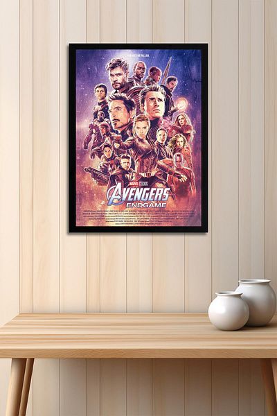 Saturn Πίνακας με κορνίζα Avengers Endgame - Πίνακας αφίσας Avengers Marvel