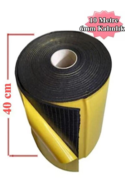 BantMarketim Araç Oto Ses Isı Yalıtım 40cmx10metre 6mm Yapışkanlı Kauçuk İzol...