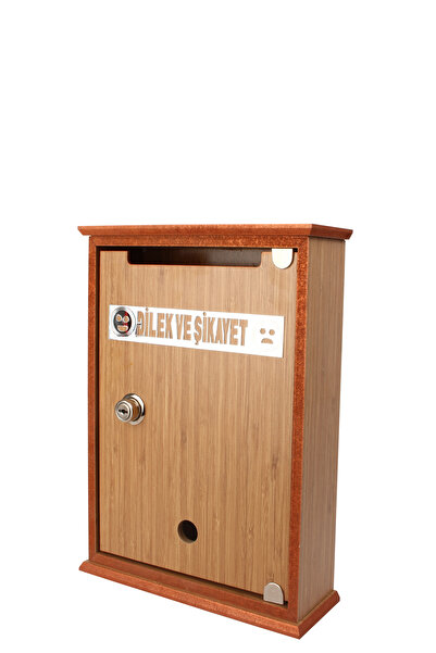 SELENA Wooden Wishing and Complaint Box with Lock Bambu