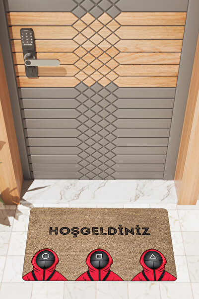 Rugmood Moderni digitalni štampani otirač za dobrodošlicu igre čučnjeva