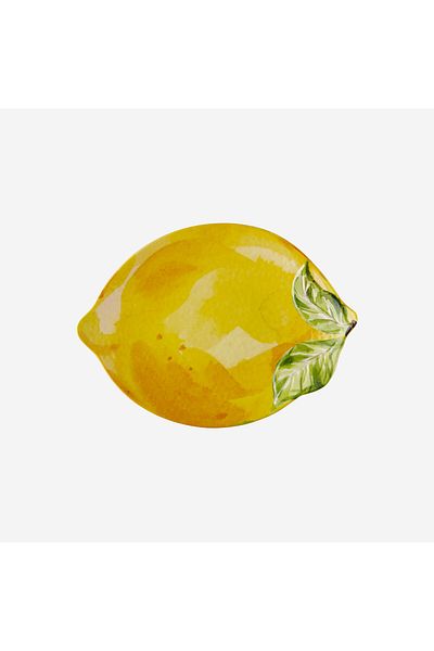 CHIARA ALESSI Capri Yellow Melamine Service Plate 28 Cm