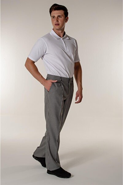 Mert Giyim Piyedepul Cook And Kitchen Men's Chef Pants Iron Stitched