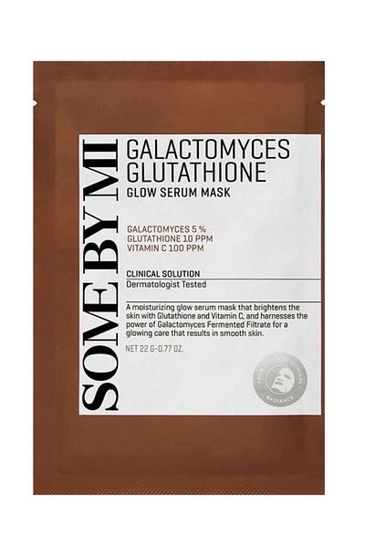 Some By Mi Somebymi Galactomyces Glutathione - قطعة واحدة من قناع مصل الوهج