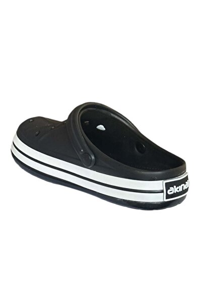 Akınal Bella E457 Black/White Men's Sabo Slippers
