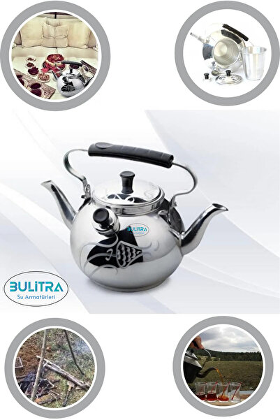 BULİTRA Su Armatürleri Çift Taraflı Osmanlı Motifli Alüminyum Demlik Süzgeçli...