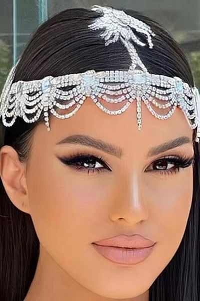 TAKIŞTIR إكسسوار حجري فضي اللون مفصل