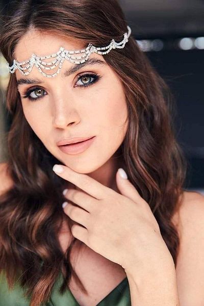 TAKIŞTIR إكسسوار حجري فضي اللون مفصل