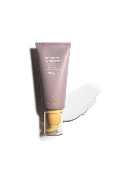 HaruHaru Wonder Black Rice - 50g Pure Mineral Relief Daily Sunscreen - Mineral Filtered Sun Cream