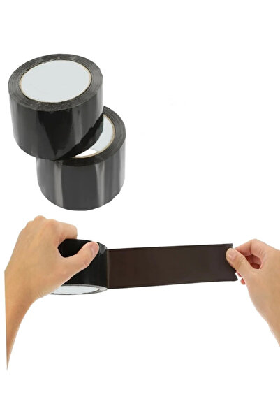 BantMarketim Siyah Koli Bandı 45mmx100m Renkli Koli Bantı Siyah Renk Hotmelt ...