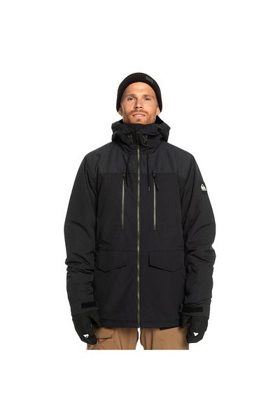 Quiksilver Men's Snowboard Jacket Fairbanks Jk Black Ski/Snowboard Clothing