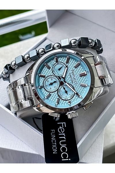 Ferrucci Men's Watch All F. Active Steel Bracelet with 2 Years Warranty