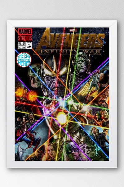 Saturn Pictură înrămate Avengers - Pictură poster Marvel Avengers