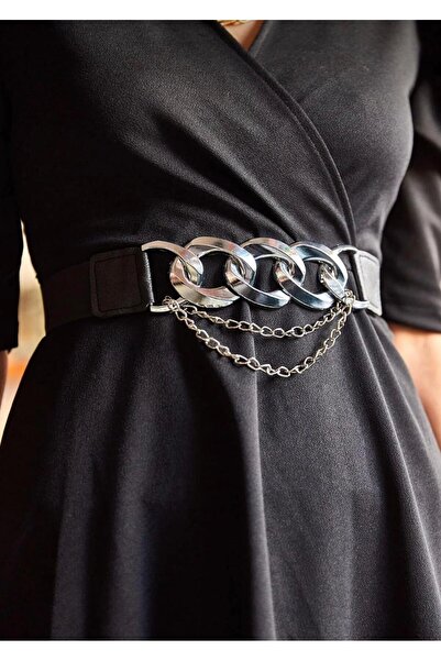 MODAM HİFA Lanț Detaliat Elastic Femei Curea Rochie Curea Cămașă Curea Jachetă Curea Pietre Curea Pantaloni