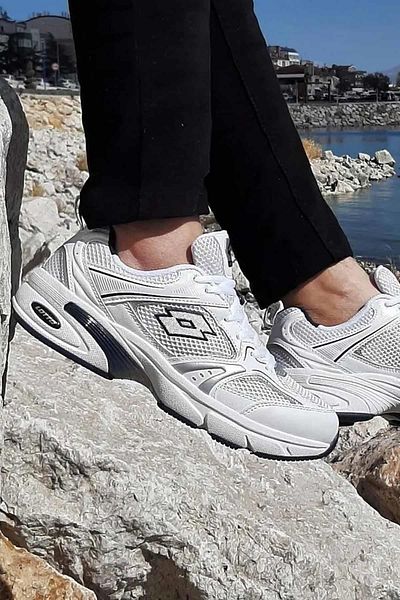 Lotto Athens 4 Fx B-1 Y.M Women's Sneakers - Grey and Navy 101260569
