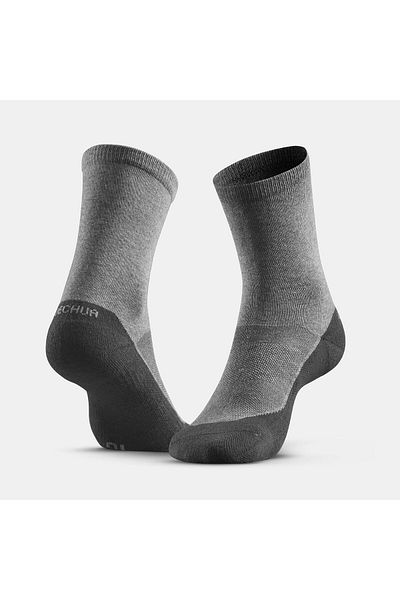 Decathlon High Conch Grey κάλτσες εξωτερικού χώρου - 2 ζευγάρια Hike 50
