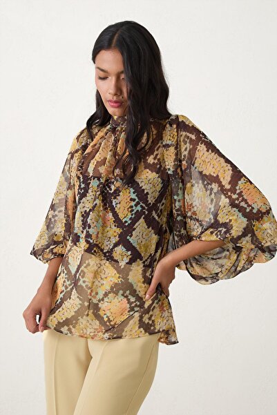 Setre Bluză galbenă cu model relaxat