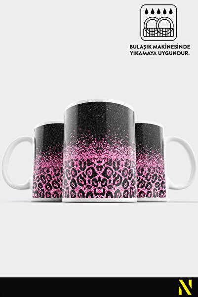 nilizma Leopard Patterned Porcelain Mug