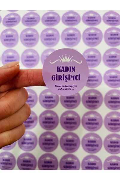 HUR-AY PACK Kadın Girişimci Sticker/ Paketleme Ambalaj Kargo Ürün Etiketi Yap...