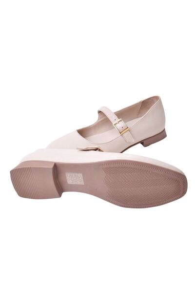 ALBİNİ Albini 25100780 Γυναικείες δερμάτινες μπαλαρίνες σε μπεζ χρώμα