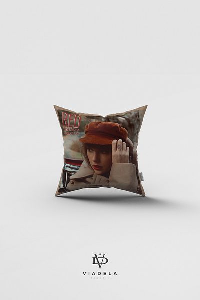 Viadela Red Taylor Swift Throw Pillow Cover