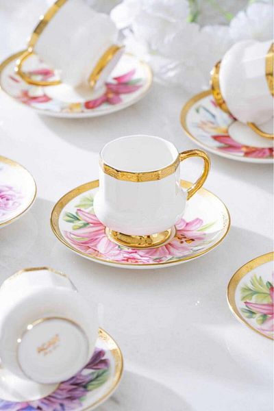 Home Acar Kalmia Set of 6 Coffee Cups
