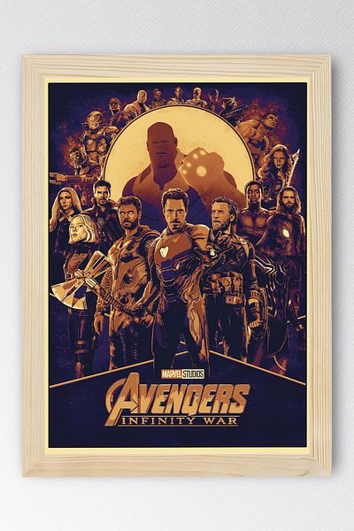 Saturn Pictură înrămate Avengers - Pictură poster Marvel Avengers