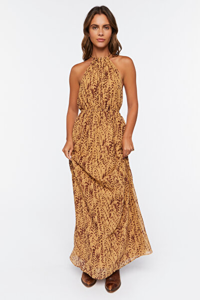 Forever 21 Desenli Maxi Elbise