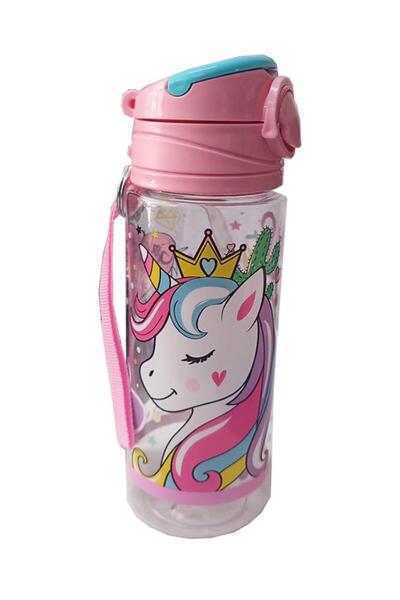 Frocx Kız Çocuk Unicorn Matara 500 ml 1 Adet Lisanslı Suluk Okul Matarası Öğrenci Suluğu