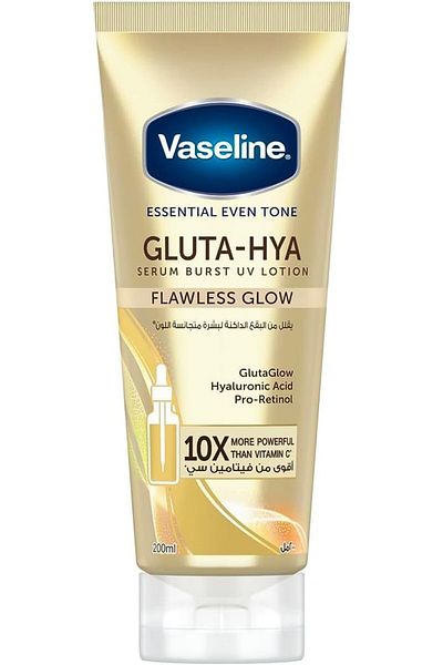 Vaseline Body Lotion Gluta-Hya Flawless Serum Burst with Vitamin C for Radiant and Even Skin Tone 20
