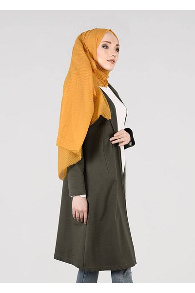 TRENDTESETTÜR Γυναικείο Χακί T 0821 Μπουφάν με λεπτομέρεια τσέπης Sportsset