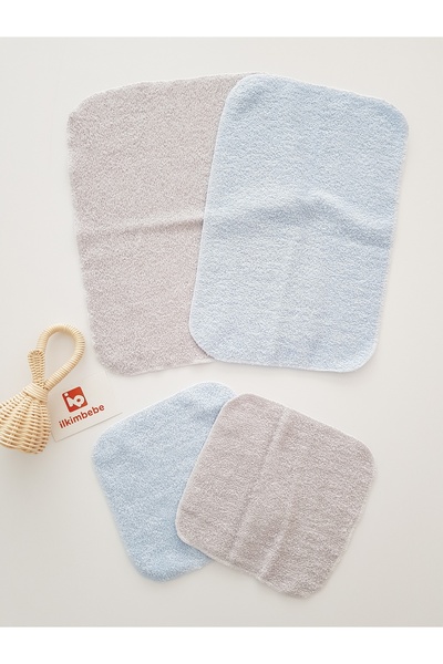 ib ilkimbebe Towel Fabric 2-Piece Baby Shoulder Diapers, Wipes Set
