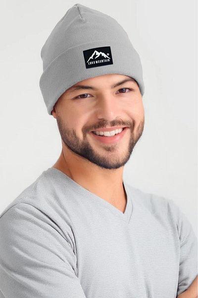 Lord Mountain Unisex Winter Beanie Hat Plain Logo Soft Men's -Women's Beanie