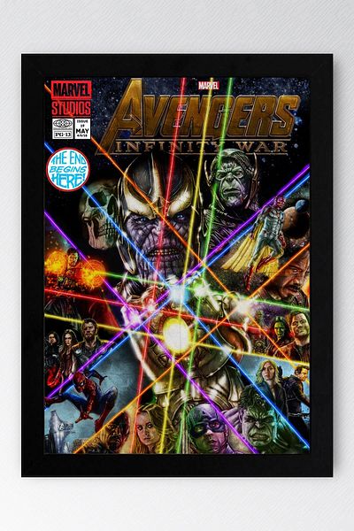 Saturn Pictură înrămate Avengers - Pictură poster Marvel Avengers