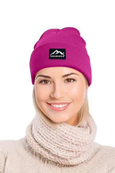 Lord Mountain Unisex Winter Beanie Hat Plain Logo Soft Men's -Women's Beanie