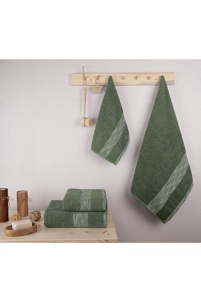 Baveno Set de prosoape cu modele colorate din 4 piese - 100% bumbac, Baveno