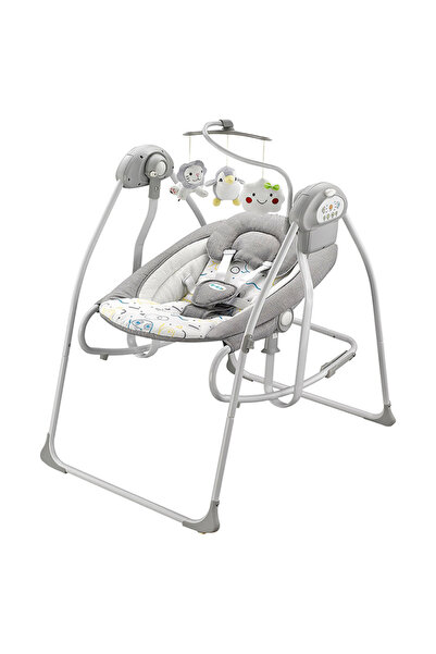 Bumble & Bird - أرجوحة ومقعد وكرسي هزاز 3 في 1 للأطفال - رمادي