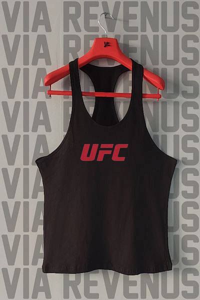 Vordevia Ufc Front and Back Printed Tank Top Sports Singlet