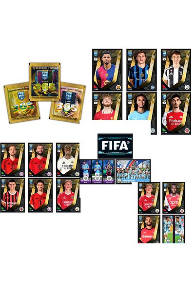 Panini FIFA 365 2025 Album Starter Pack - ملصقات لاعب كرة القدم - ملصقات