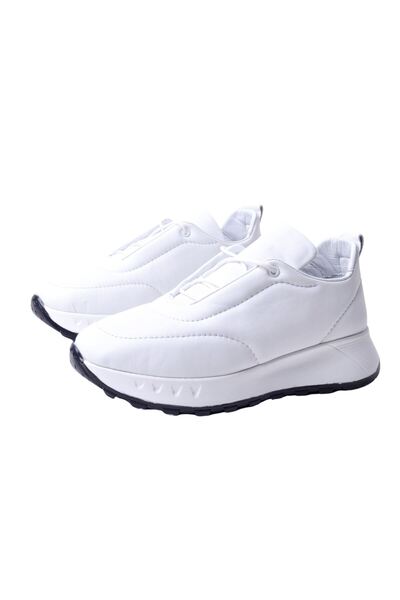 ALBİNİ Albini 25500701 Γυναικεία Δερμάτινα Αθλητικά Παπούτσια Λευκά