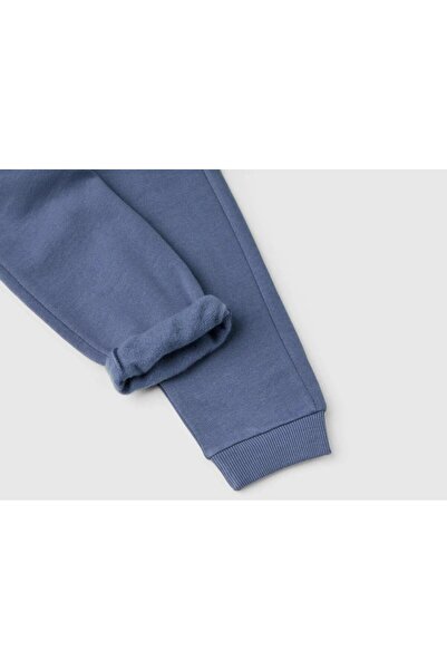 United Colors of Benetton Boy's Aviator Blue πίσω λογότυπο τσέπης κεντημένο ελαστικό παντελόνι μέσης