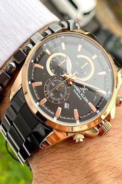 Daniel Klein New Season Stainless Steel Cord Men's Wristwatch 3 ATM Waterproof + Bracelet Gift