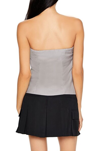 Forever 21 Kargo Fermuarlı Bluz